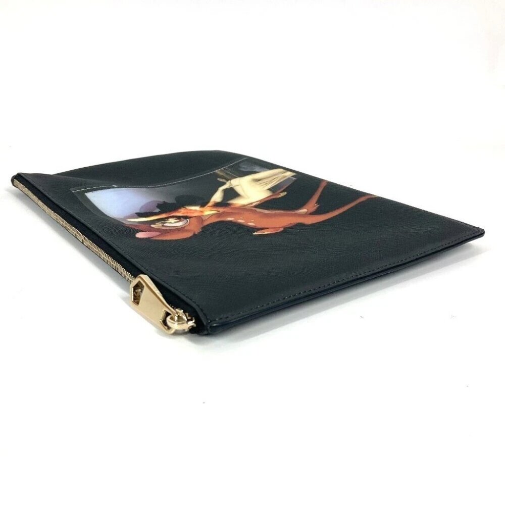 GIVENCHY Disney collaboration DISNEY Bambi pouch bag Clutch bag PVC Black - Picture 9 of 14
